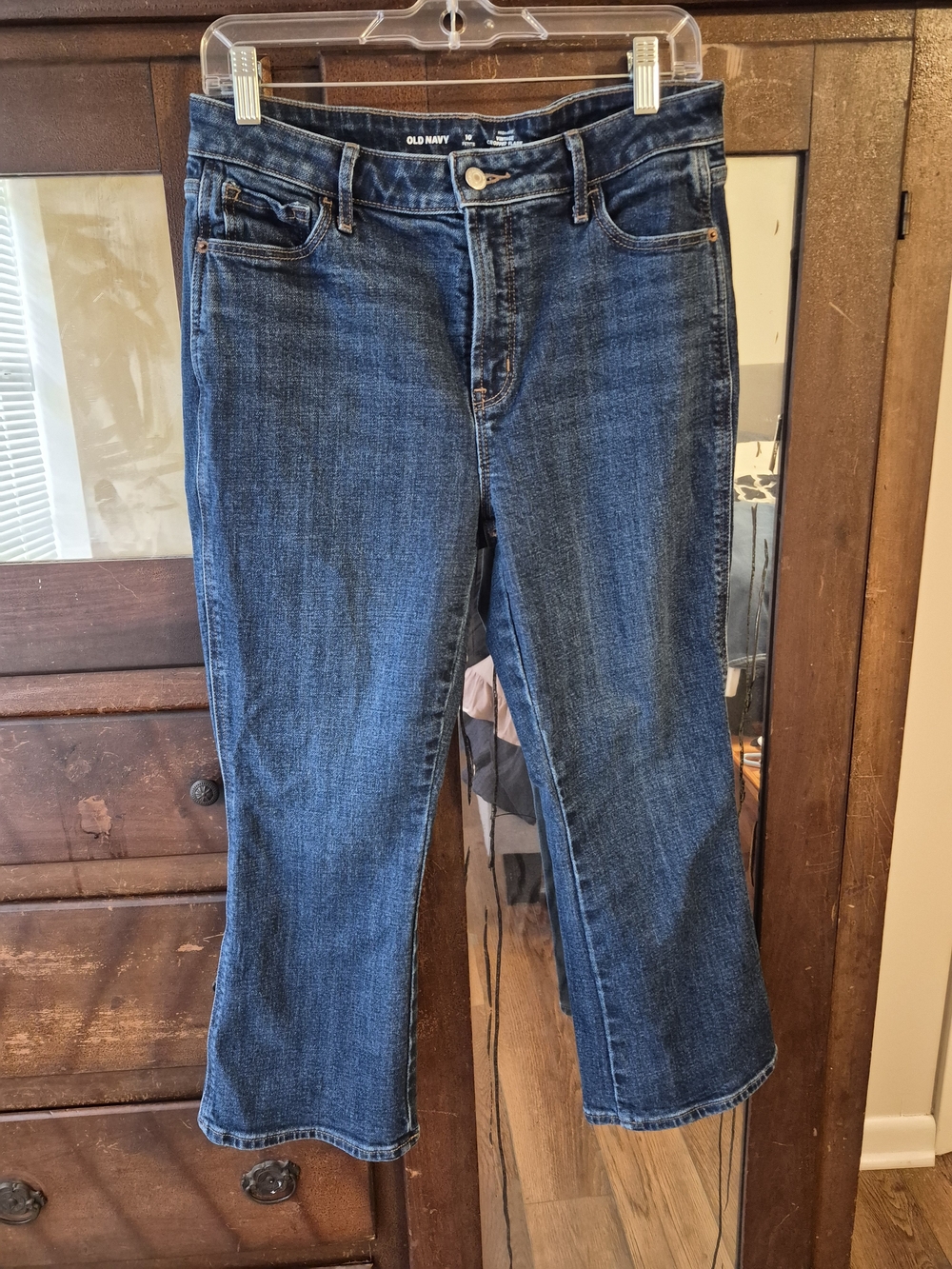 Old Navy Women's Dark Blue Flare Jeans
